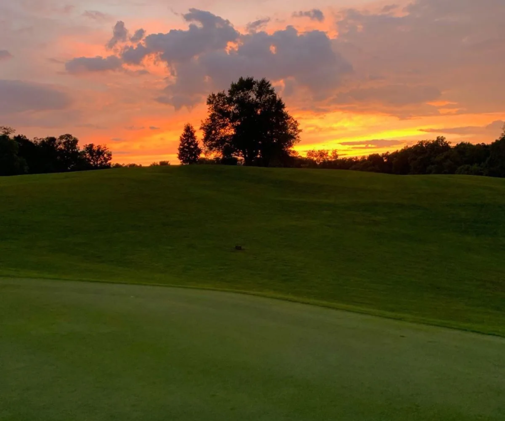Golf Course at Sunset